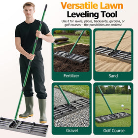 CJYMMFAN easy-storage folding rake for quick transport