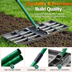 CJYMMFAN multi-surface leveling tool for grass, gravel, and sand