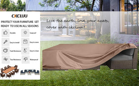 CKCLUU cover in use on patio showing secure fit and easy deployment