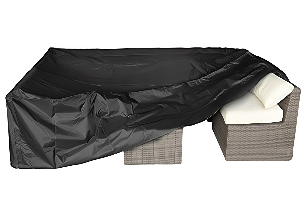 CKCLUU patio cover demonstrates 98-inch fit for outdoor furniture protection
