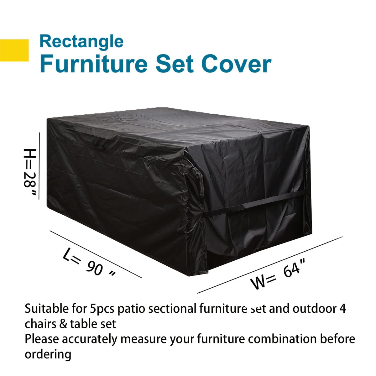 CKCLUU sectional sofa cover windproof design keeps furniture secure.