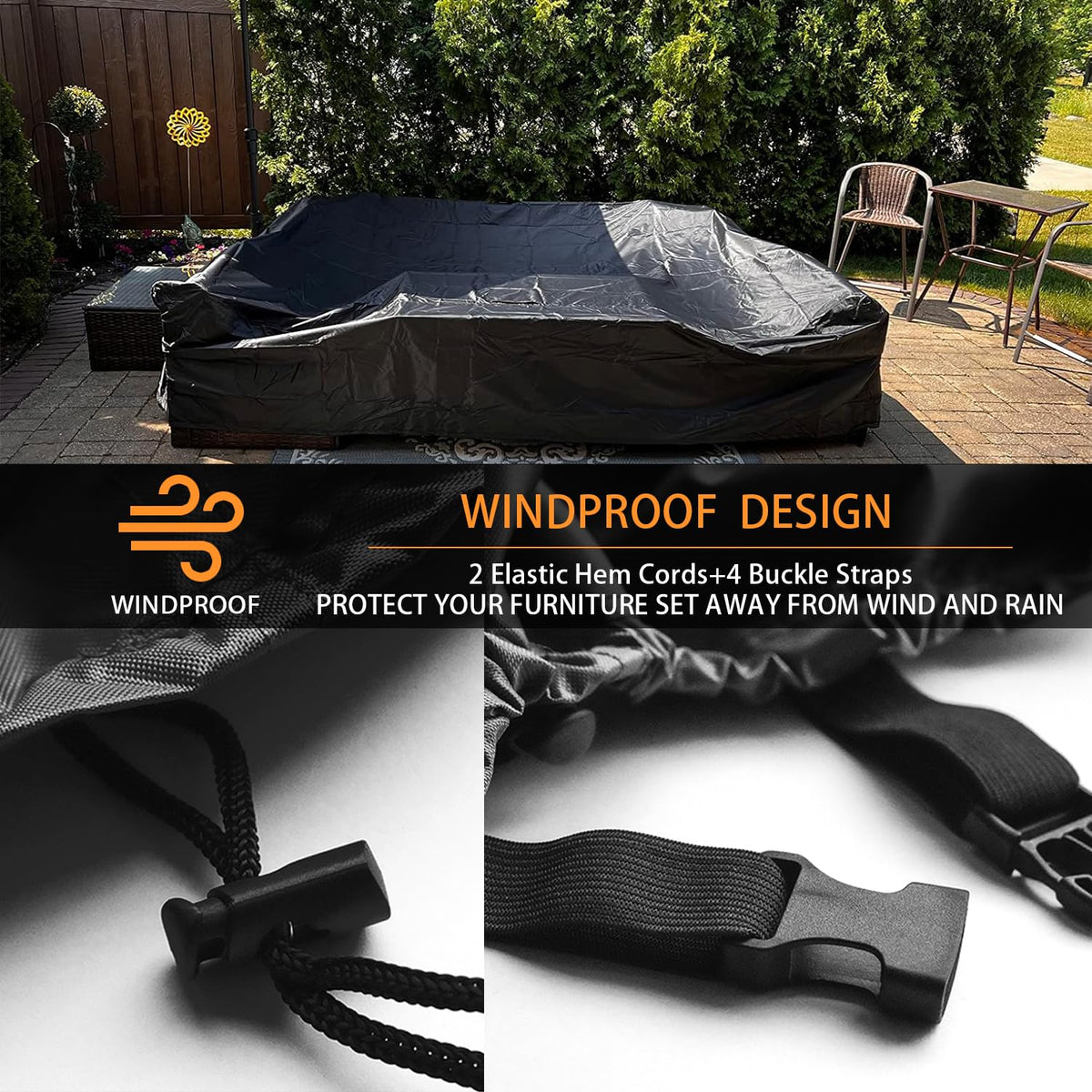 CKCLUU waterproof 420D oxford cover shields furniture from weather