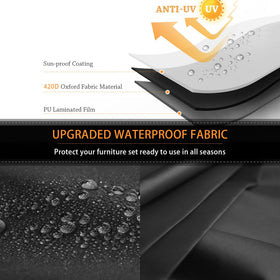 CKCLUU windproof straps keep the cover secure in blustery conditions