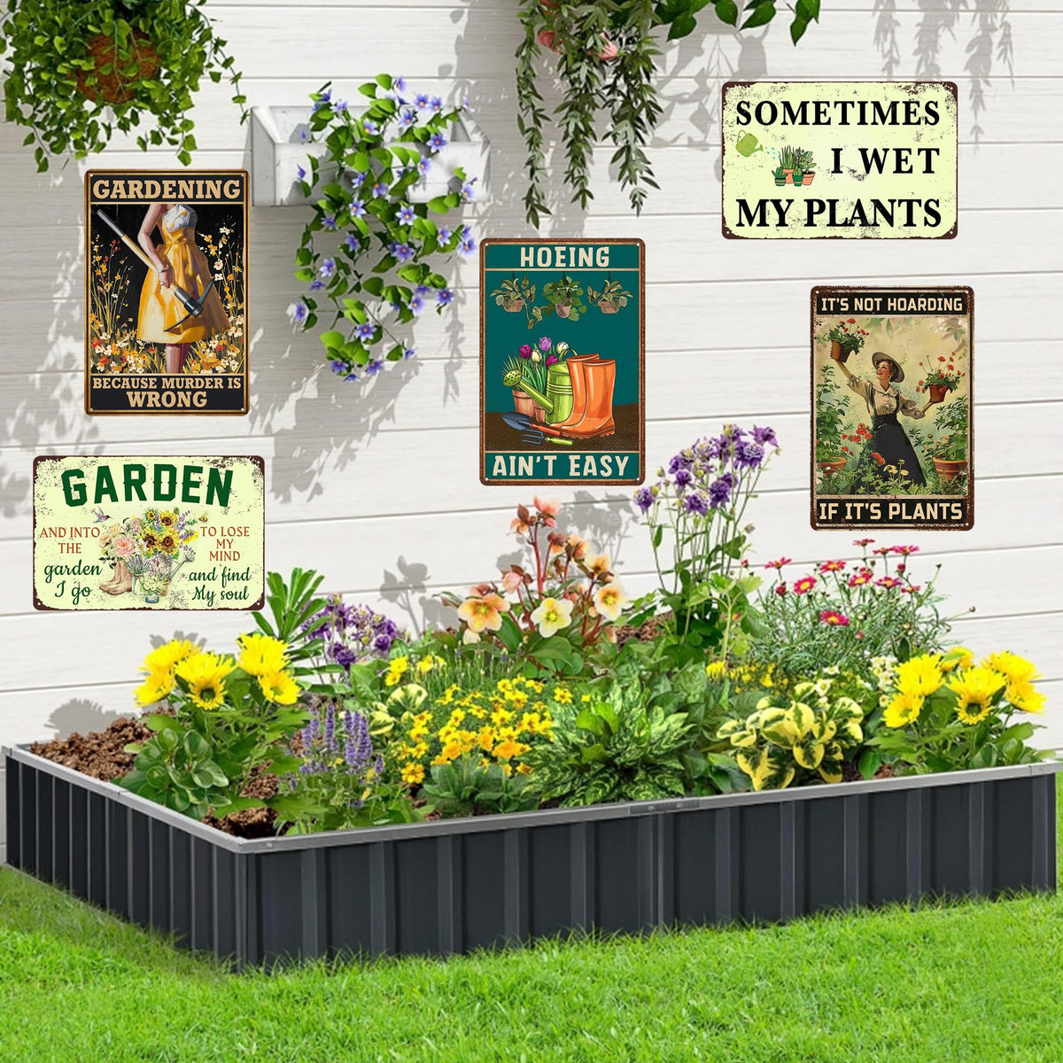 ckdiluy garden sign suitable for patios balconies or greenhouses
