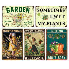 ckdiluy metal garden sign with witty sayings brightening outdoor spaces