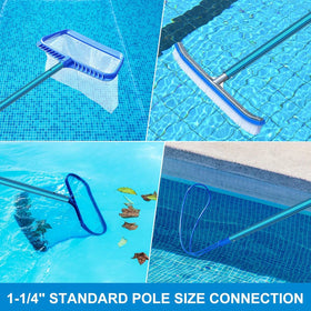 Anti-slip locking cams keep pole length steady during scrubbing.