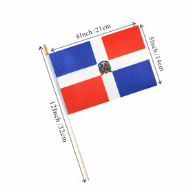 Ckexin 25-pack Dominican flags ideal for events and celebrations