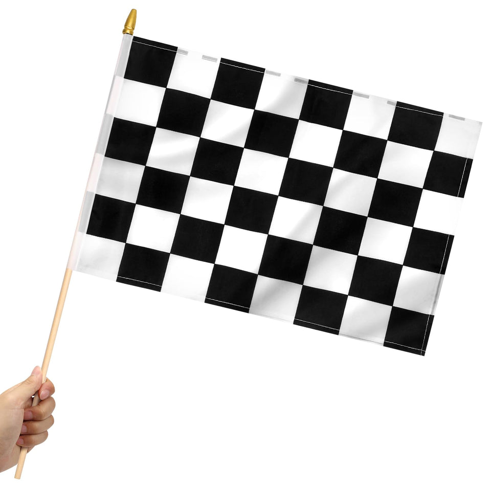 Ckexin checkered flag 12x18 pack ready for racing decor.