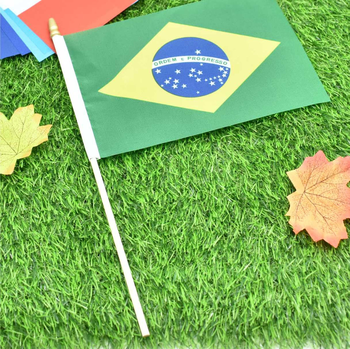 Ckexin double-sided printing Brazil flags with bright colors.