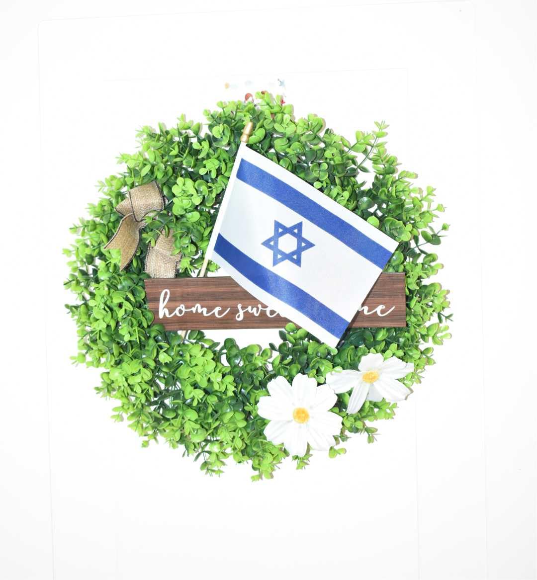 Ckexin Israel flag on stick with easy assembly for events.