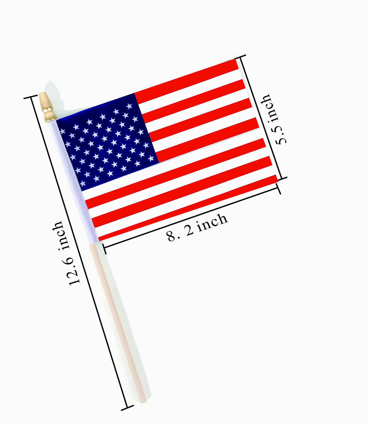 Ckexin mini USA flag on stick 5x8 ideal for parades and decor