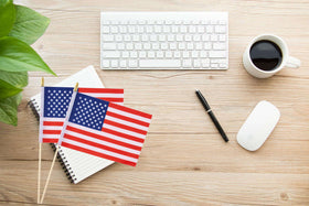 Ckexin patriotic flags for garden and office display durable polyester