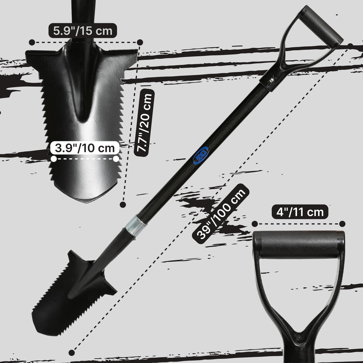 CKG carbon steel construction emphasizes durability for long treasure hunts