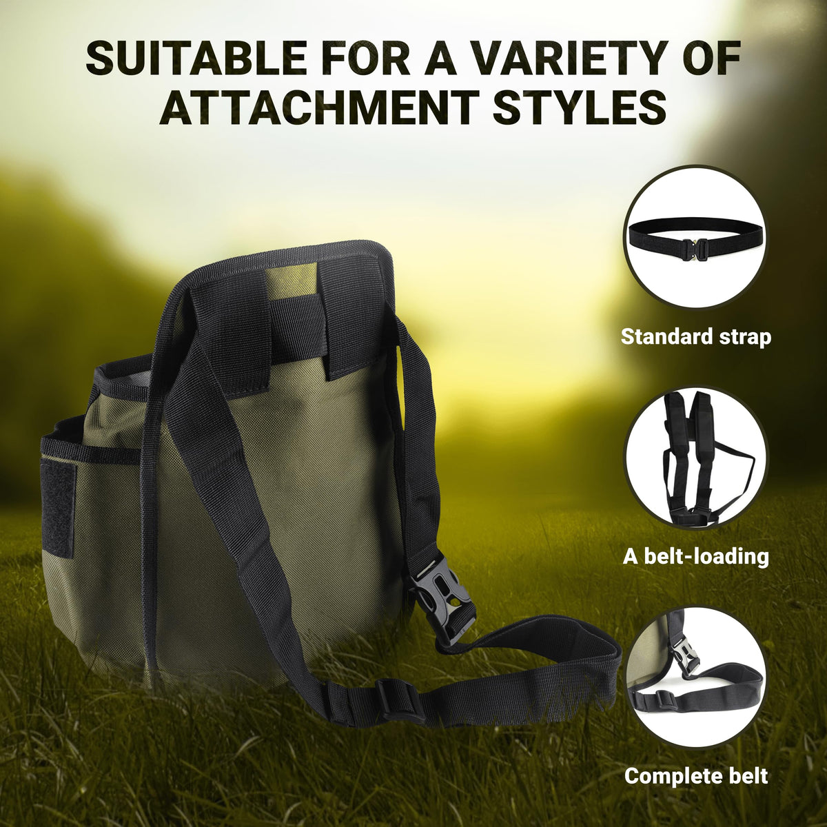 CKG compact dimensions fit around the waist for comfortable, hands-free use.