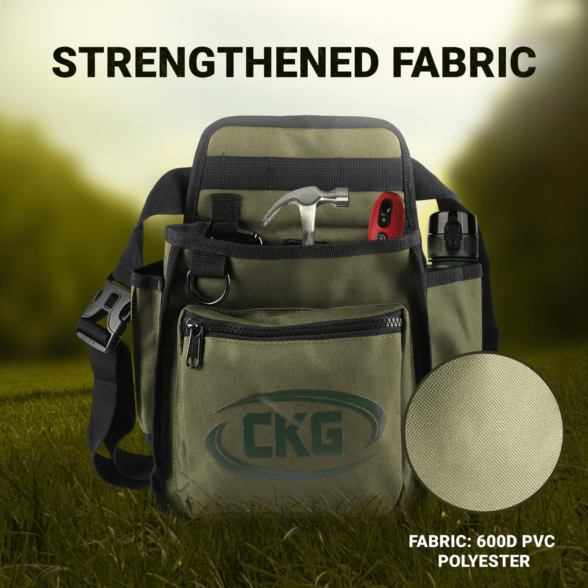 CKG waist digger bag secures coins and relics while you search.