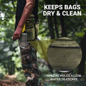 CKG bag includes water drainage holes to keep gear dry after wet searches.