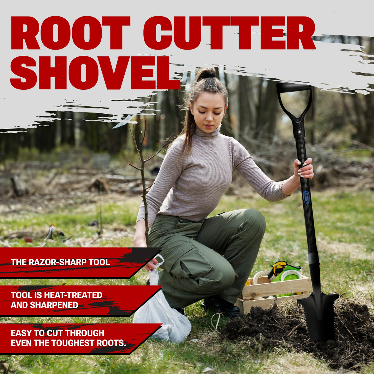 CKG compact portable shovel design for field treasure hunts