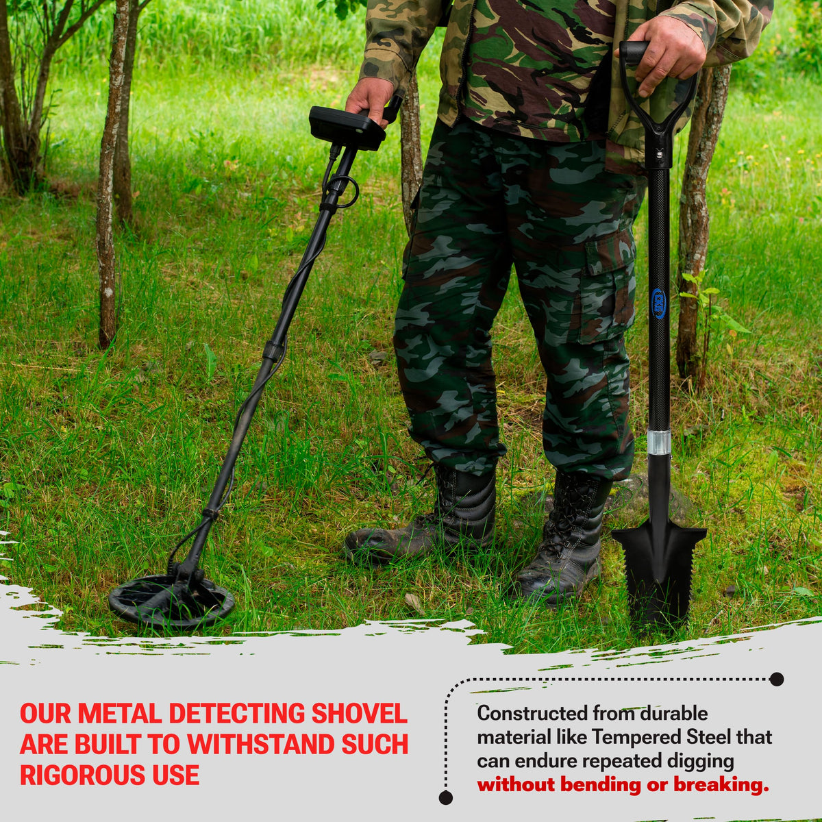 CKG root cutter digger shovel cutting stubborn roots during a dig