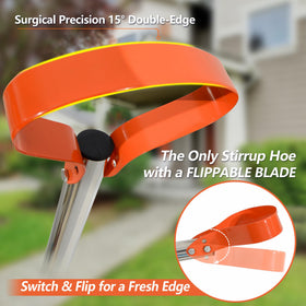 CKLT 63-Inch Weed Remover Tool anti-loosening-nut ensures solid connection during heavy use