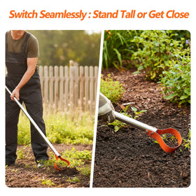 CKLT 63-Inch Weed Remover Tool flower-beds-weeding precise weeding in flower beds