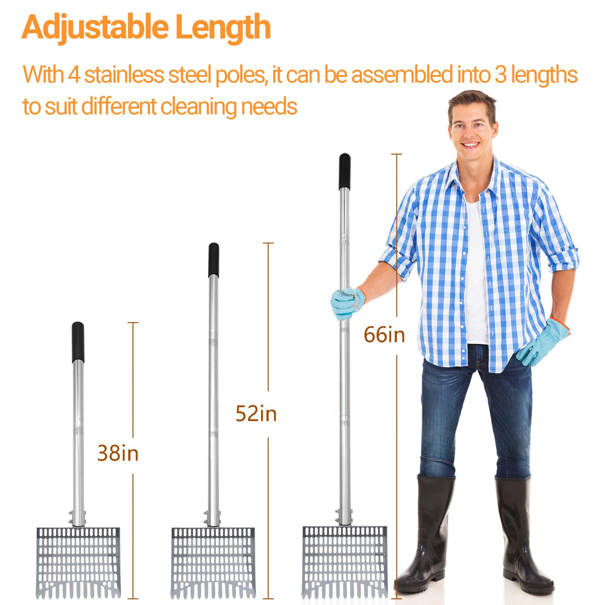CKLT Coop cleaning tool cleaning duck pens and rabbit stalls effectively