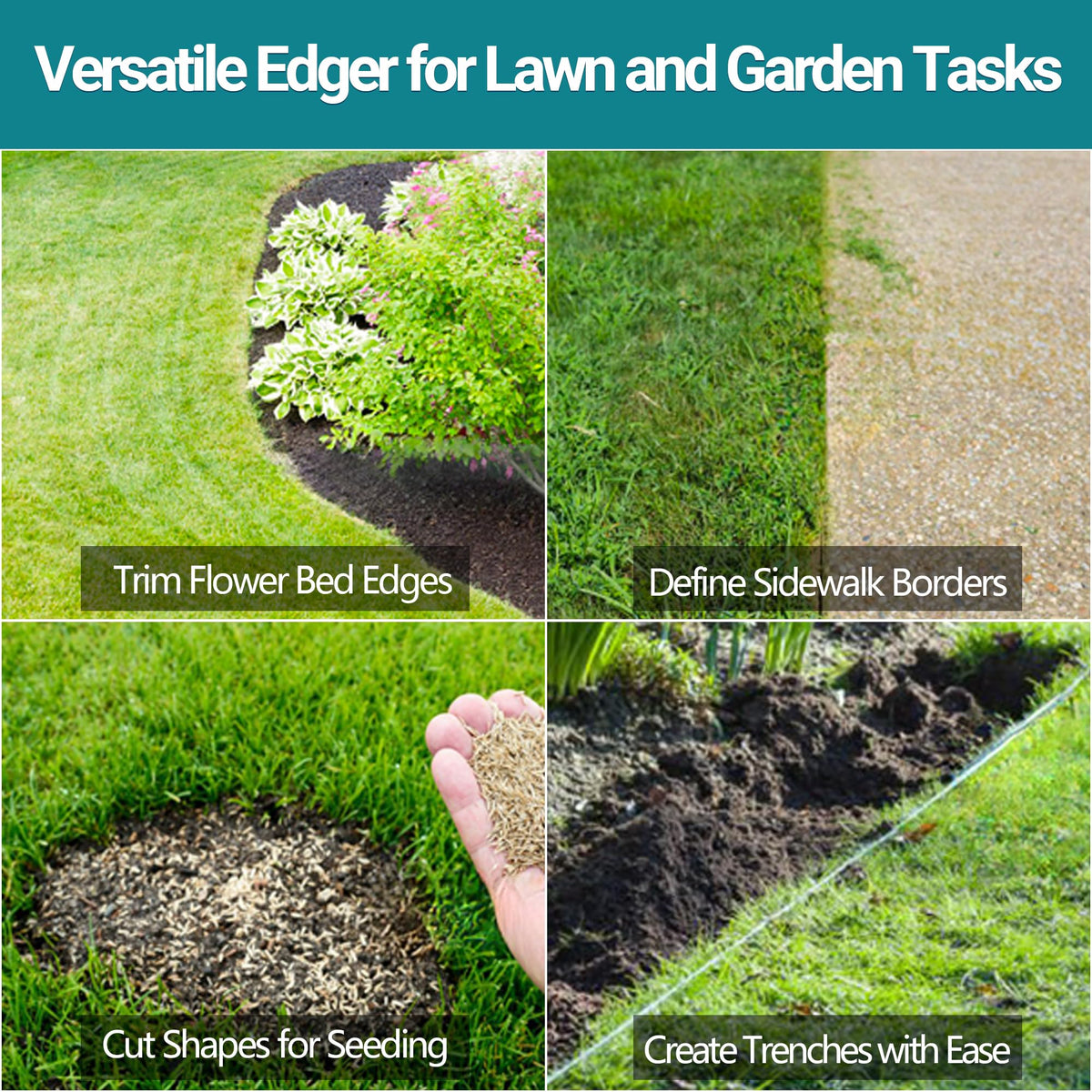 CKLT Edger operates quietly and eco friendly in all weather conditions