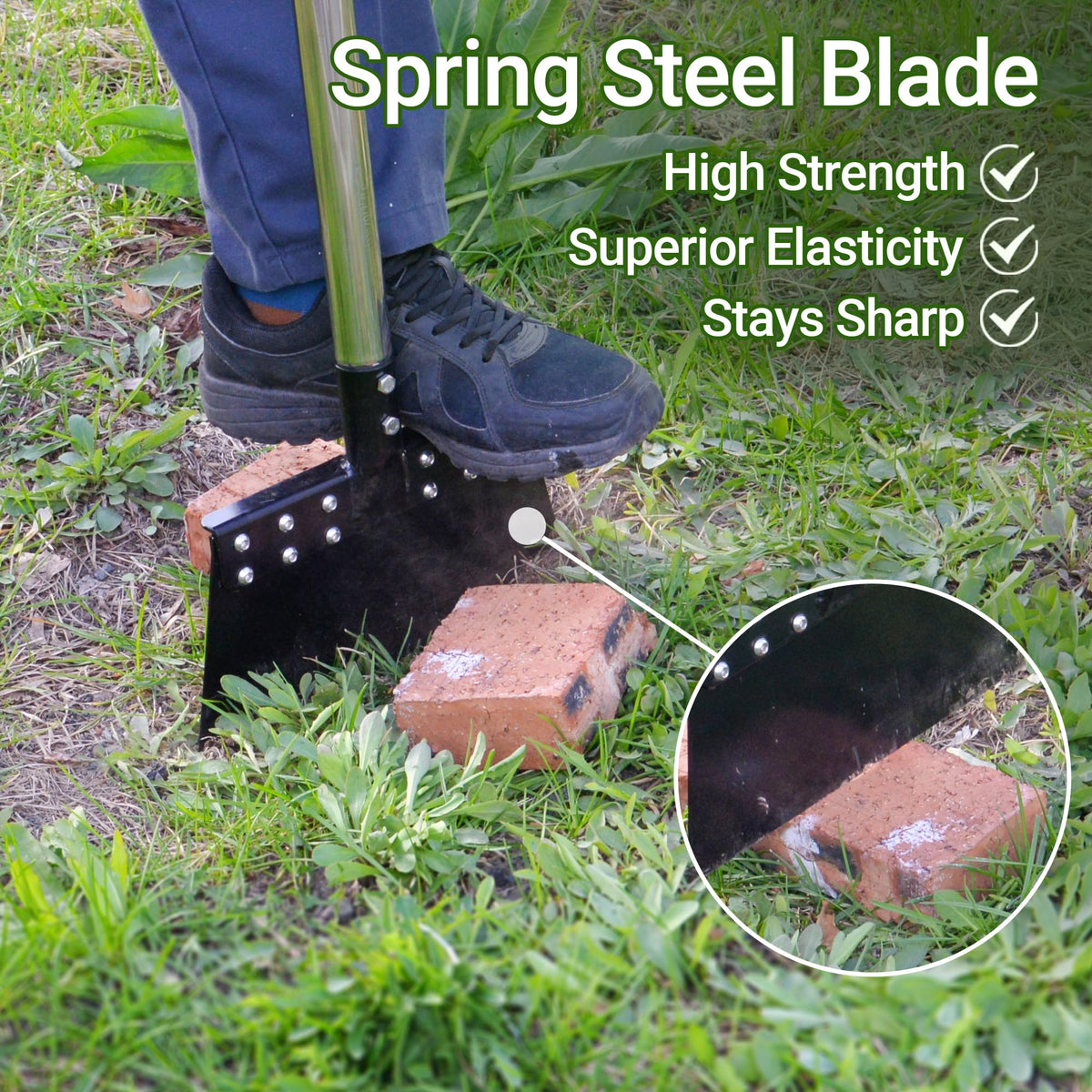 CKLT flat shovel with 11 inch blade used on concrete