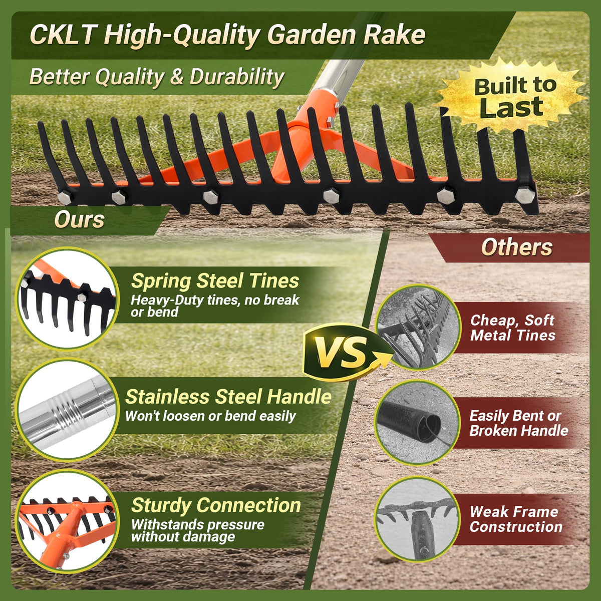 CKLT Leveling and soil prep with the backside tines for even garden beds.
