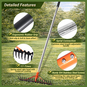 CKLT Loosen soil and break up clumps with the long-reaching handle.