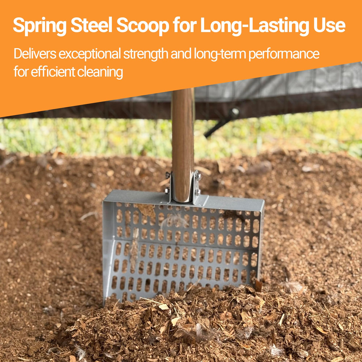 CKLT Rust-resistant stainless steel design on a versatile cleaning tool