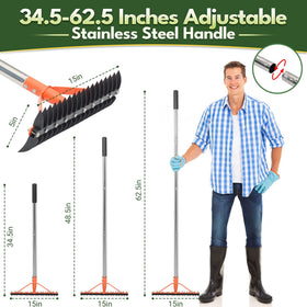 CKLT Thatch Rake stainless steel screws resist rust and loosening