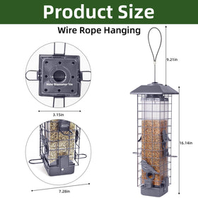 Ckoytals four-port feeding perches to host multiple birds simultaneously