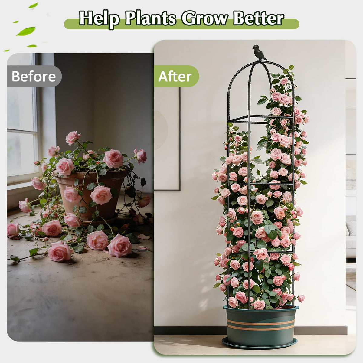 CL FUN detachable design plant clips simplify guiding stems and growth