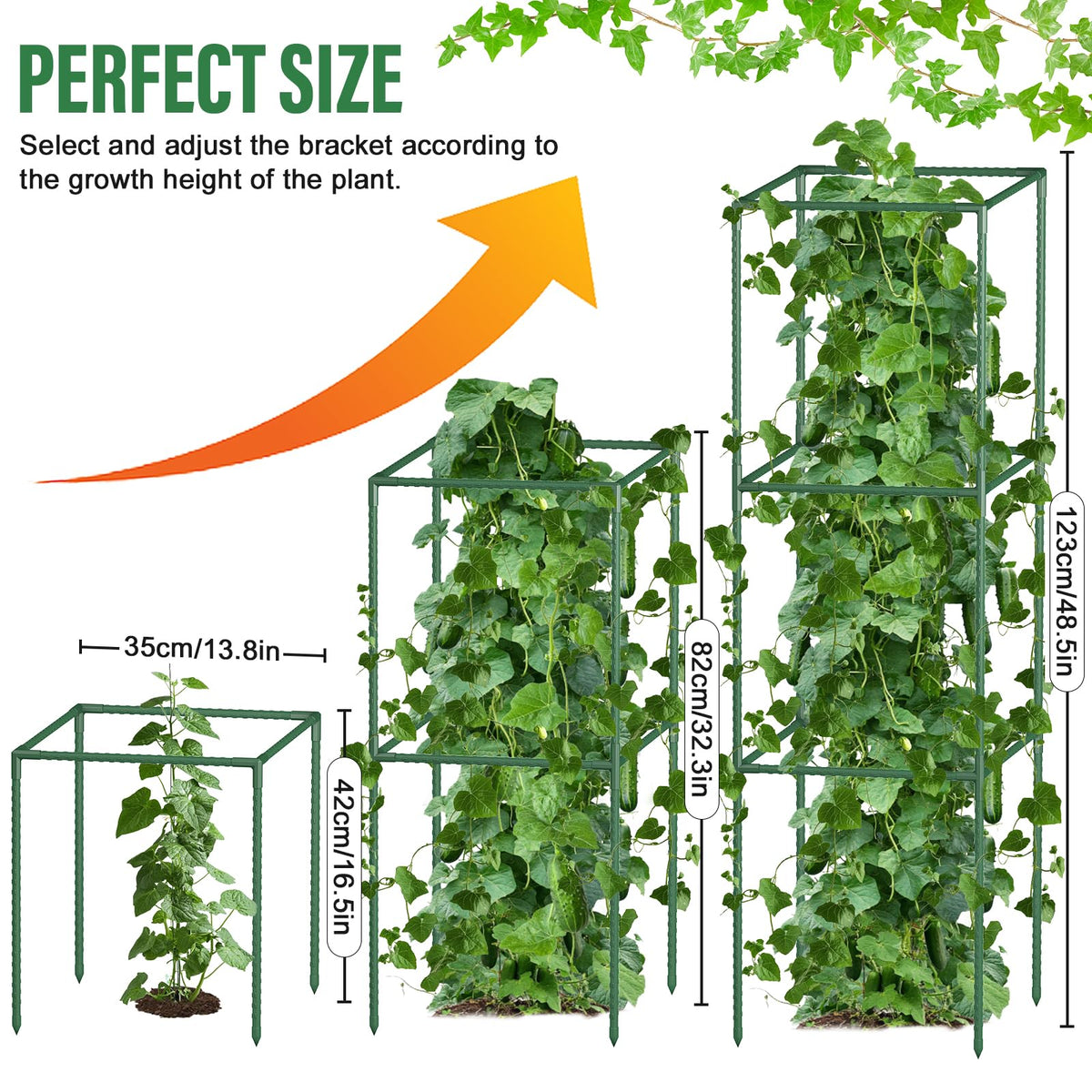 CL FUN heavy-duty steel construction resists rust in outdoor gardens