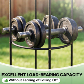 CL FUN powder-coated metal resists rust for outdoor reliability.