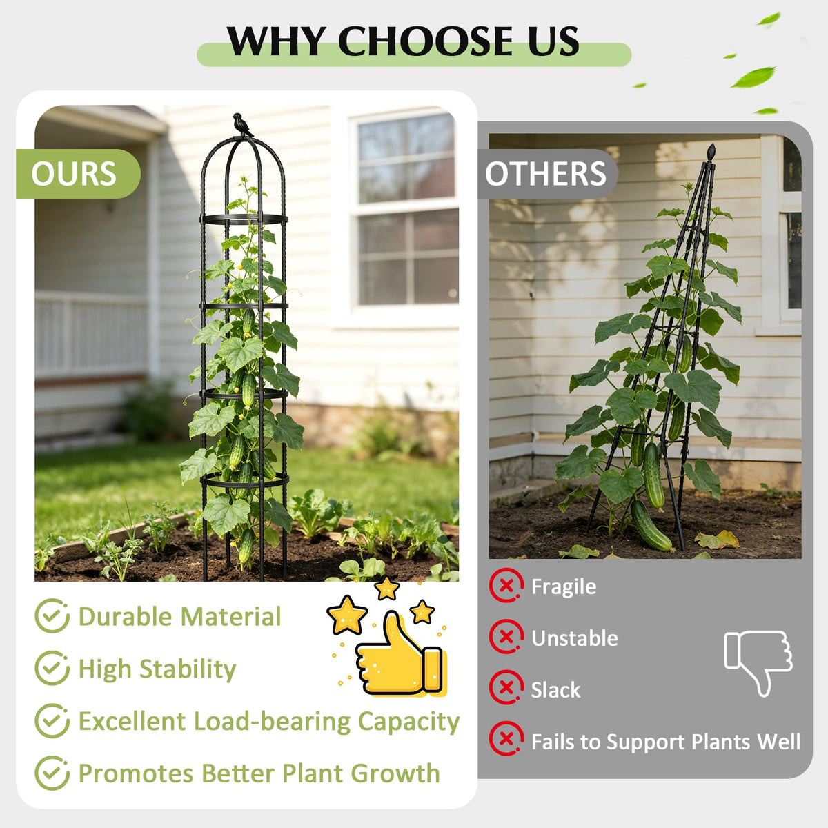 No screws required for CL FUN Obelisk Trellis assembly