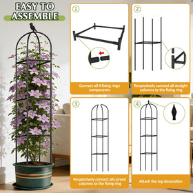 CL FUN outdoor indoor decor trellis enhances garden paths with graceful support