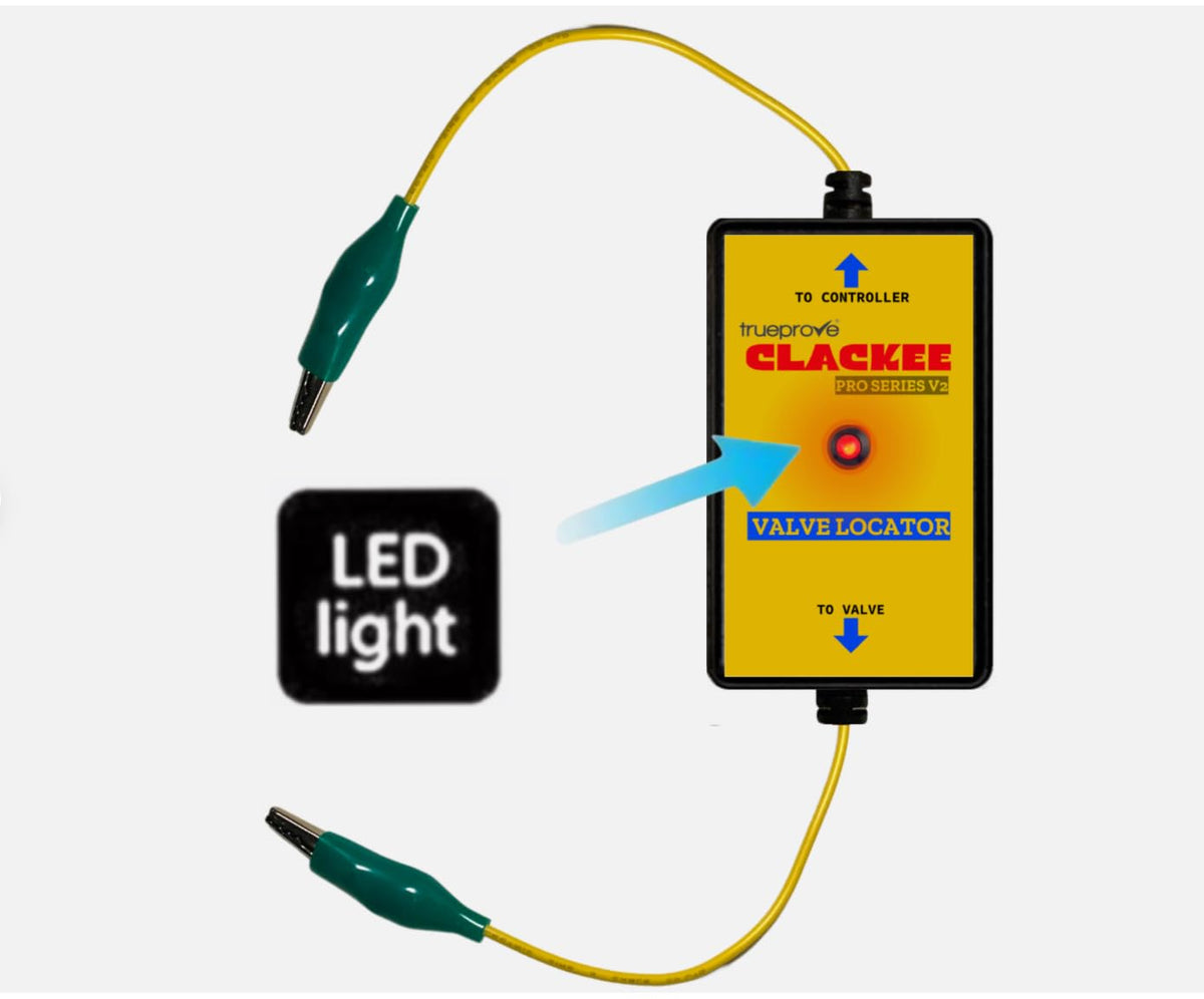 Clackee Pro V2.1 wiring indicator helps confirm valve detection clearly.