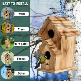 CLACKIBUKVYZ bird house back cleaning door enables simple maintenance