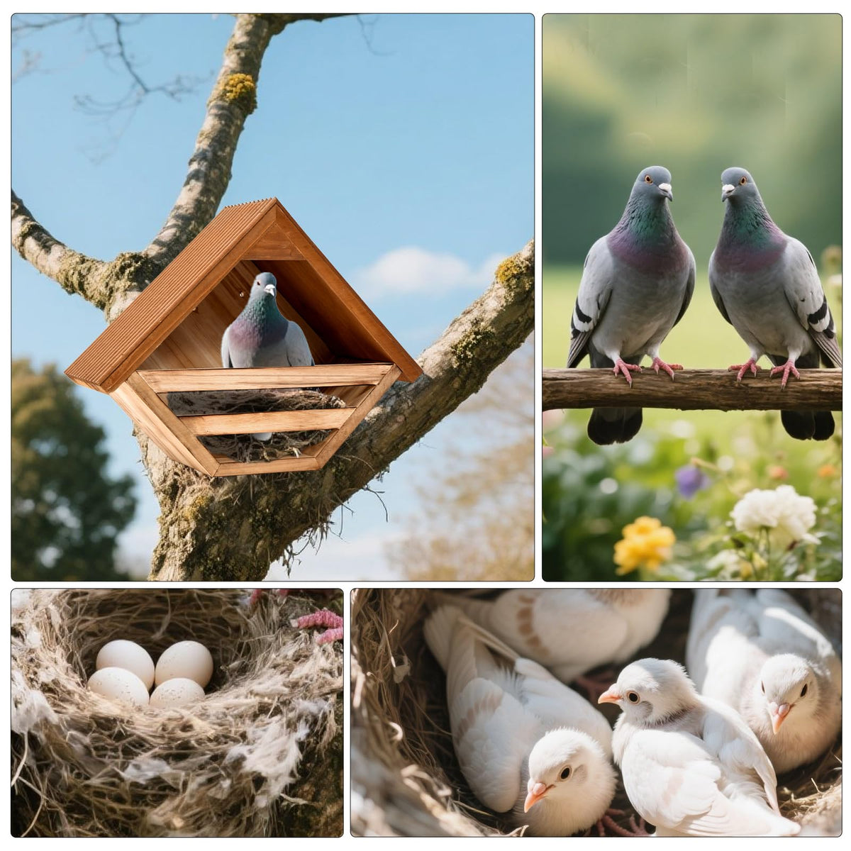 CLACKIBUKVYZ spacious nesting space supports a pair of small birds.