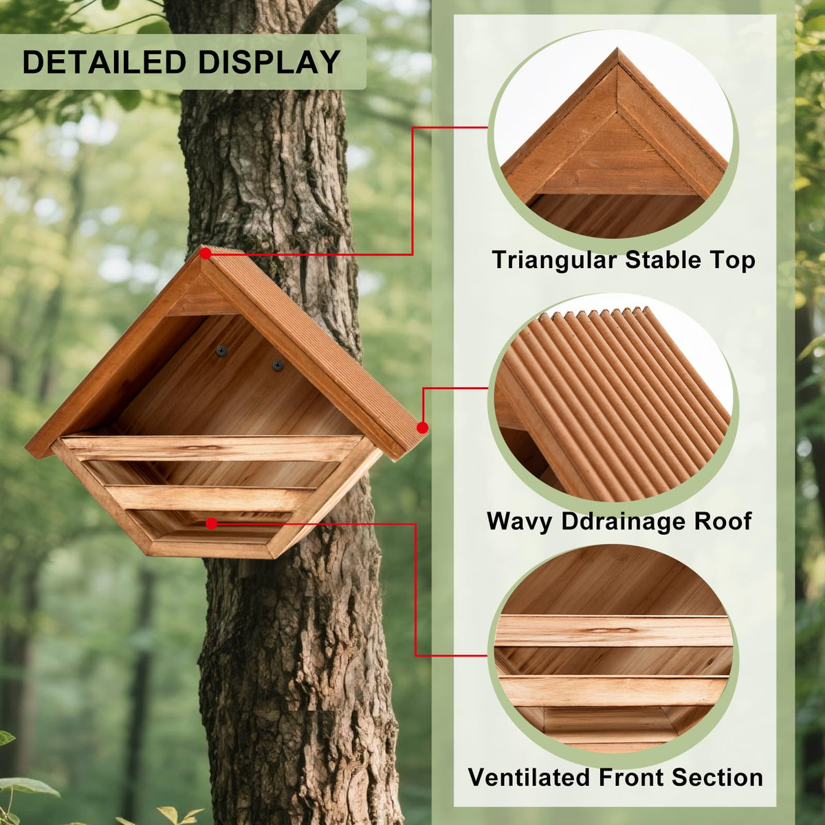 CLACKIBUKVYZ ventilated pigeon nest box promotes airflow and healthy nesting.