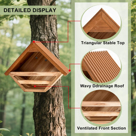 CLACKIBUKVYZ ventilated pigeon nest box promotes airflow and healthy nesting.