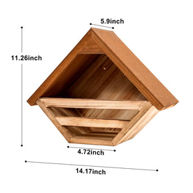 CLACKIBUKVYZ weatherproof bird house opens front for easy entry by pigeons.