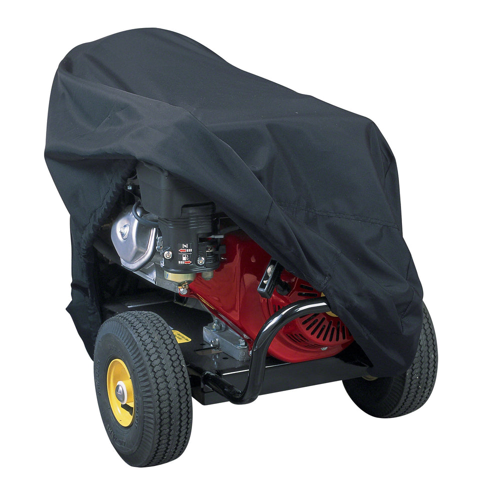 Classic Accessories pressure washer cover front view protecting against sun and rain.