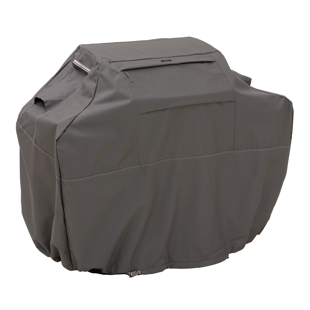 Classic Accessories Ravenna 58-inch grill cover protects Weber and others from rain and sun.