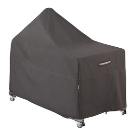 Classic Accessories Ravenna 60-inch Kamado Cover protects a ceramic grill from rain and sun.