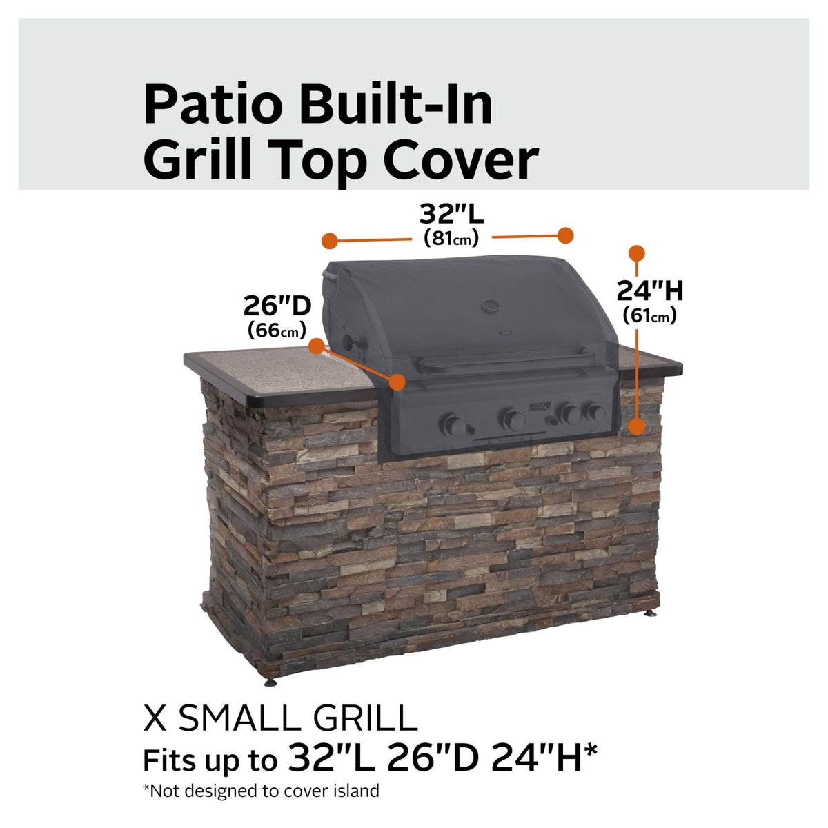 Elastic hem channel on Ravenna cover secures a snug outdoor fit