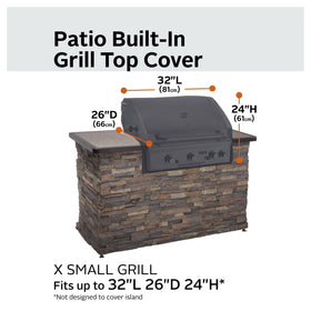 Elastic hem channel on Ravenna cover secures a snug outdoor fit