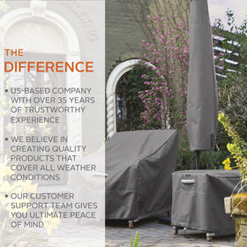 Ravenna water-resistant backing keeps your grill dry during wet seasons.