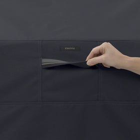 Water-resistant backing helps keep your grill dry during rain and dew.